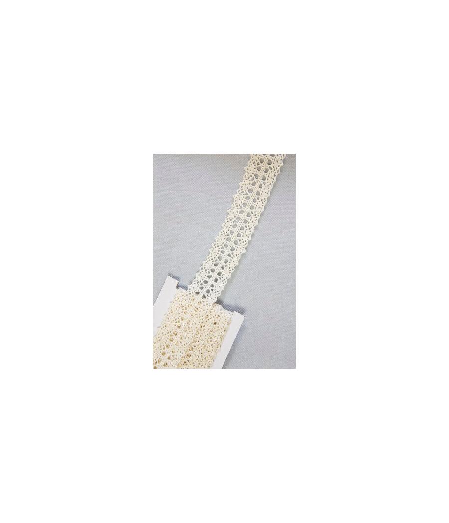 Ruban dentelle ivoire, 3m