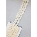 Ruban dentelle ivoire, 3m