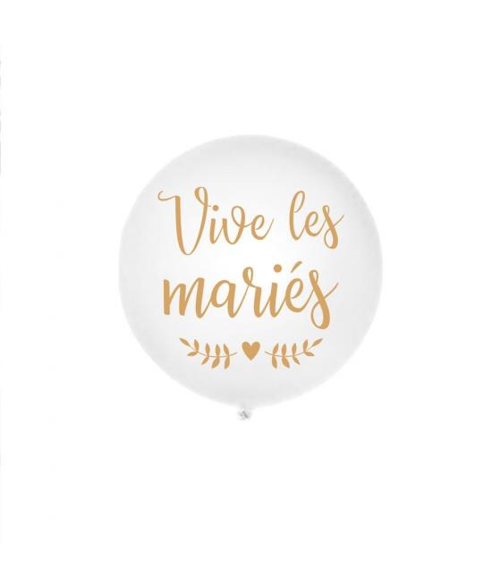 Ballon Geant "Vive Les Maries" 100cms