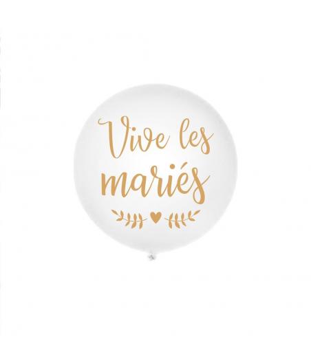 Ballon Geant "Vive Les Maries" 100cms
