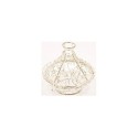 Tagine en métal argent pour dragees