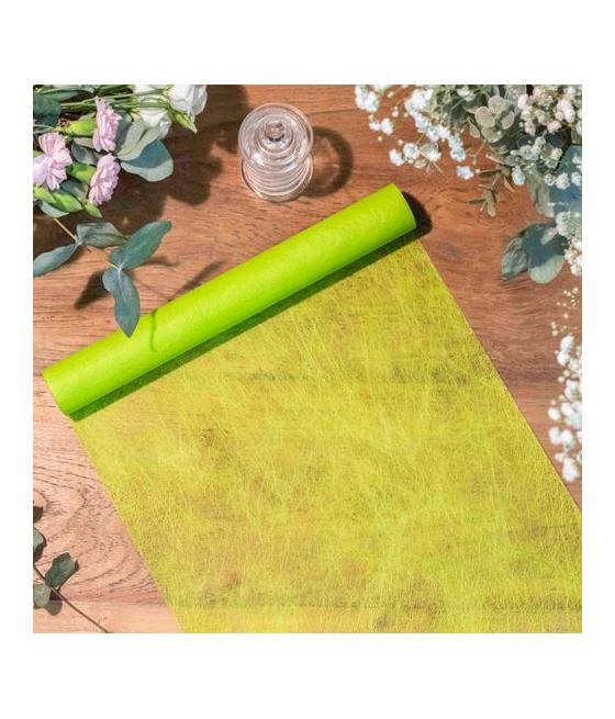 Chemin de Table Intissé Luxe Anis