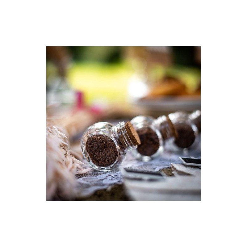 Bocal Verre et Bouchon Liège