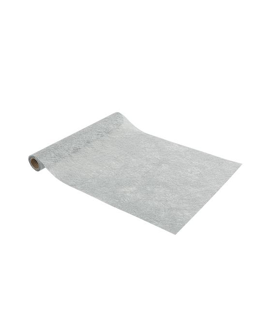 Chemin de Table Intissé Luxe Argent