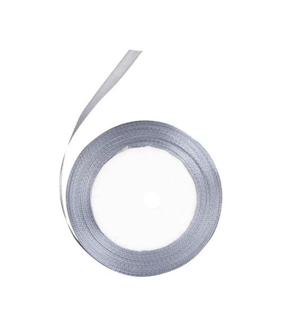 Bobine Ruban Satin Gris