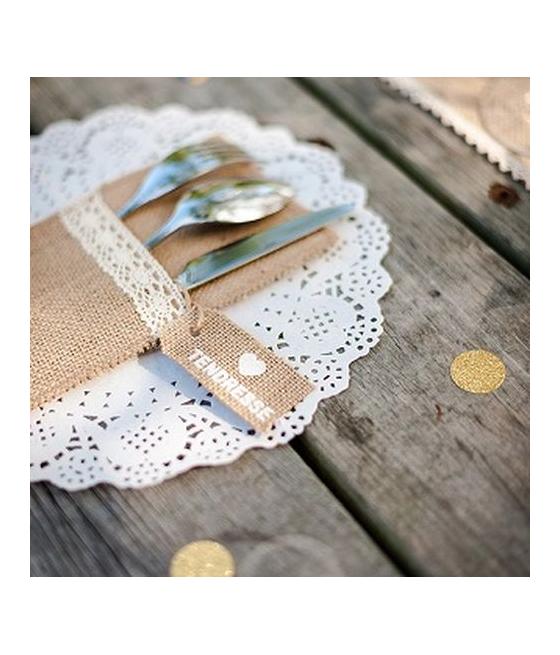 Napperons Dentelle Papier Blanc