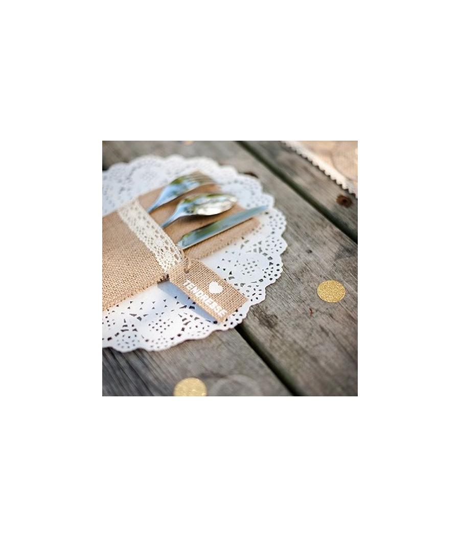 Napperons Dentelle Papier Blanc