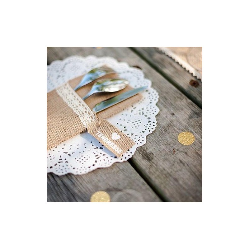 Napperons Dentelle Papier Blanc