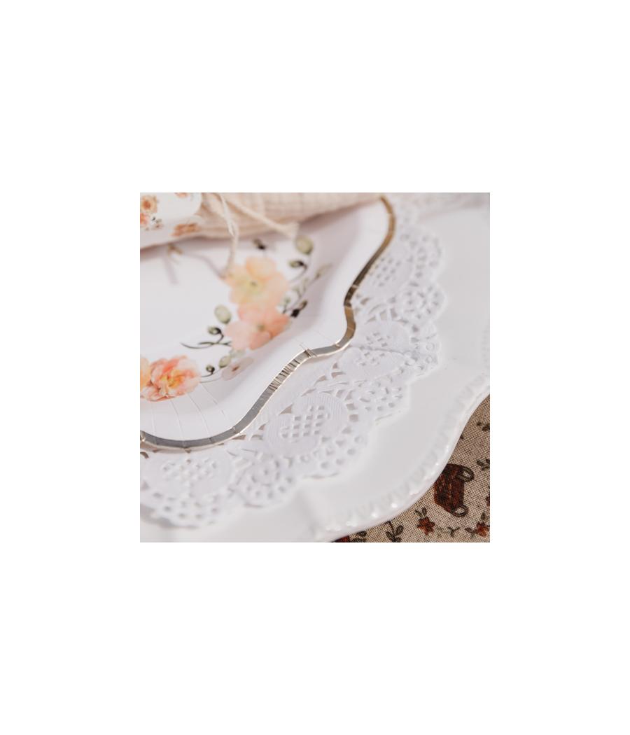 Napperons Dentelle Papier Blanc