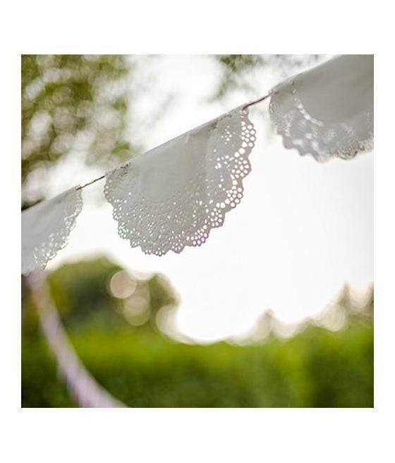 Napperons Dentelle Papier Blanc