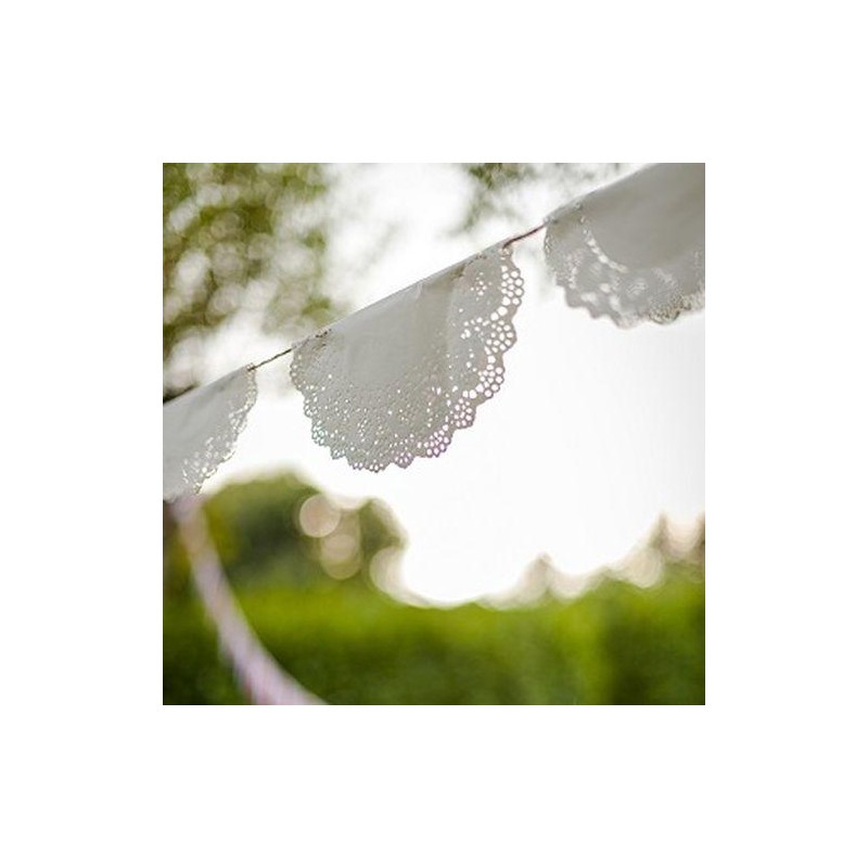 Napperons Dentelle Papier Blanc