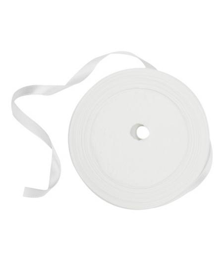 Bobine Ruban Satin Blanc