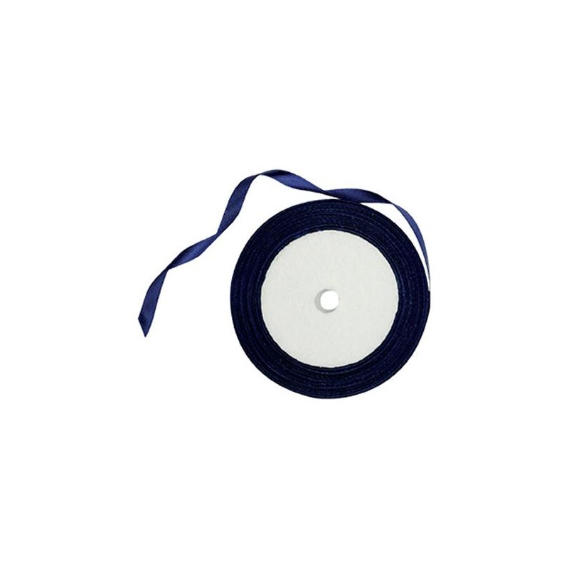 Bobine Ruban Satin Marine