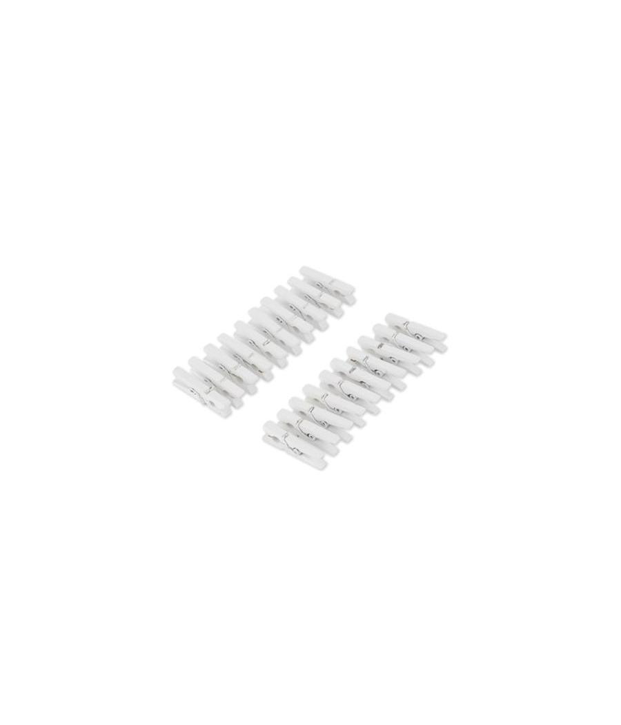 20 Mini Pinces Bois Blanc