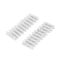 20 Mini Pinces Bois Blanc