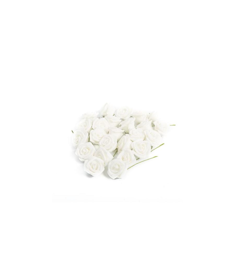 24 Roses Mousse Blanche