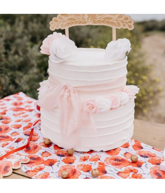 24 Roses Mousse Blanche