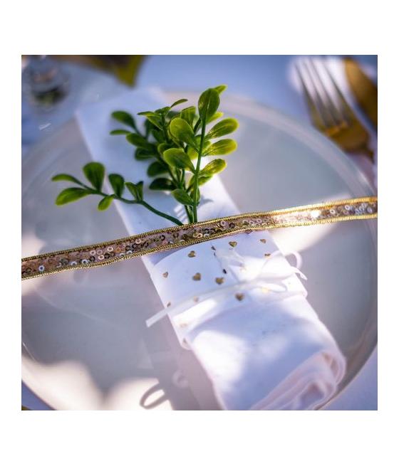 Ruban Adhésif Sequins Or