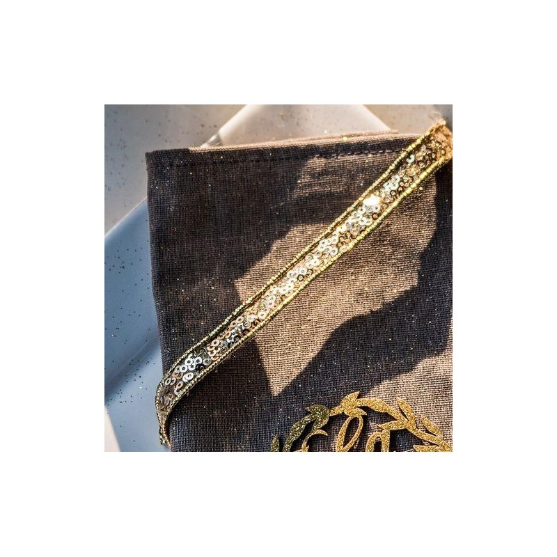 Ruban Adhésif Sequins Or