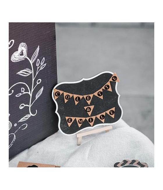 Ardoise Forme Vintage Noir