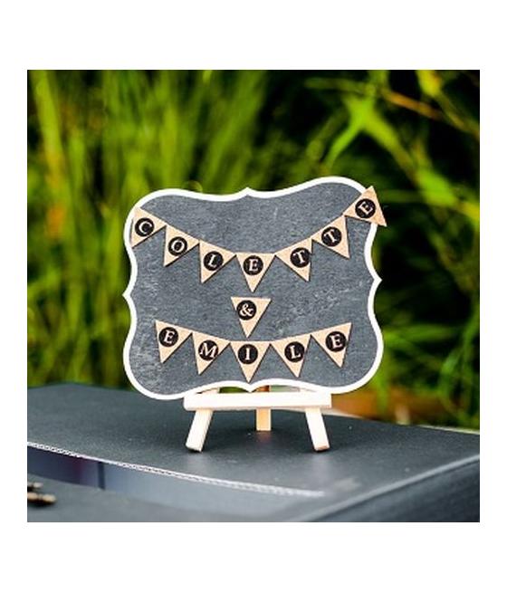 Ardoise Forme Vintage Noir