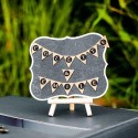 Ardoise Forme Vintage Noir