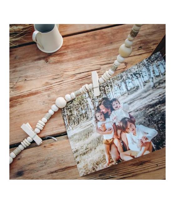 Guirlande de Perles Bois