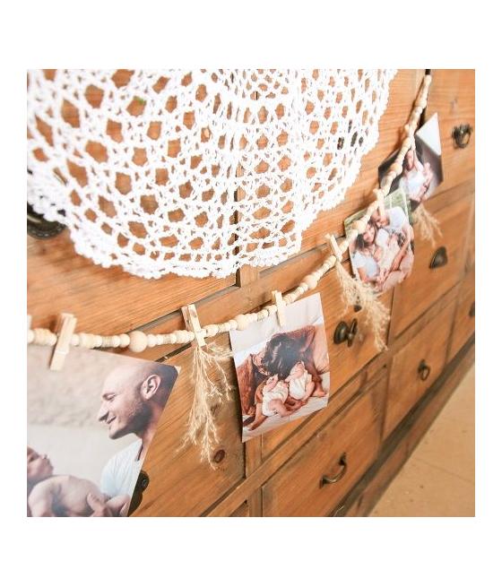 Guirlande de Perles Bois