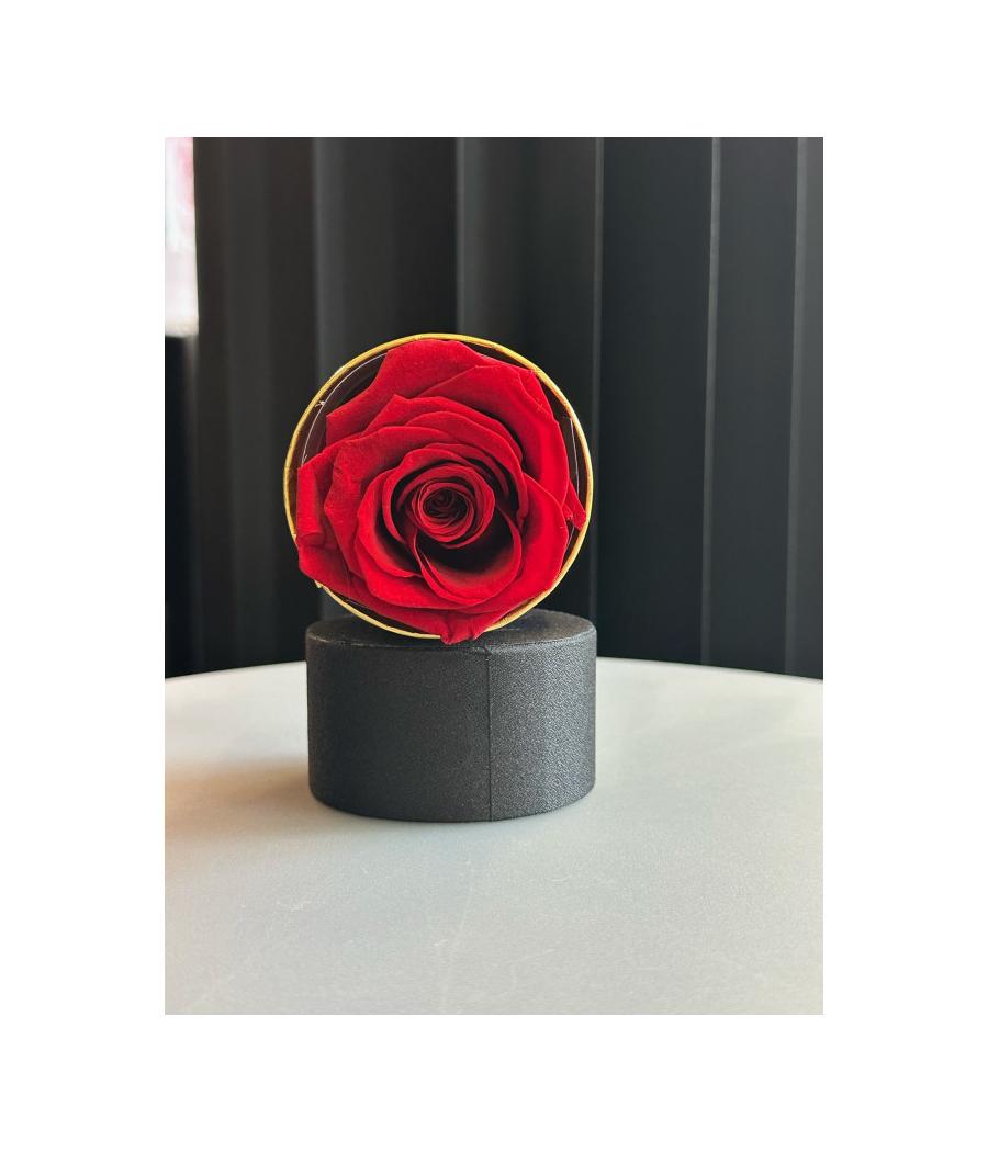 BOITE ROSE SOLITAIRE RONDE