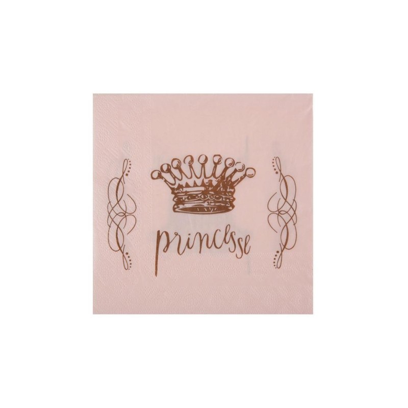 KIT PRINCESSE 6 pièces serviettes