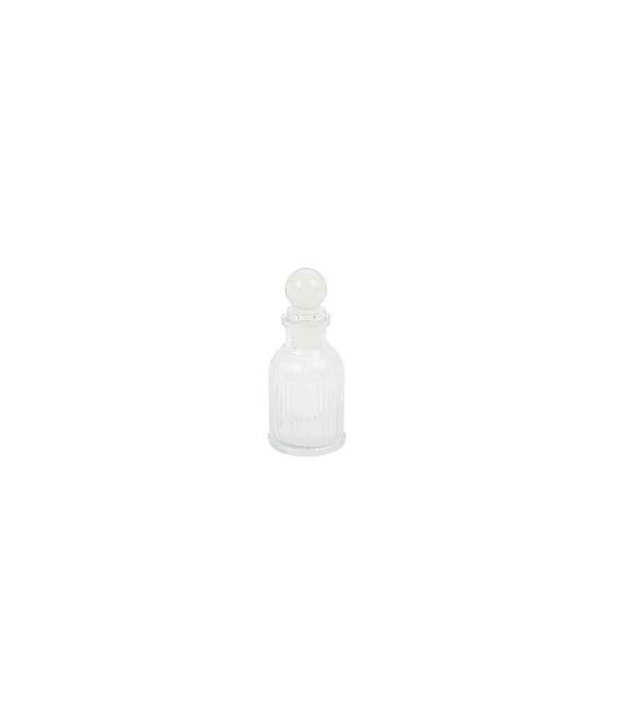 Mignonnette Cabochon + Bouchon en Verre 10x4,5cm 50ml