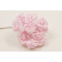 MINI-ROSE EN SATIN ROSE