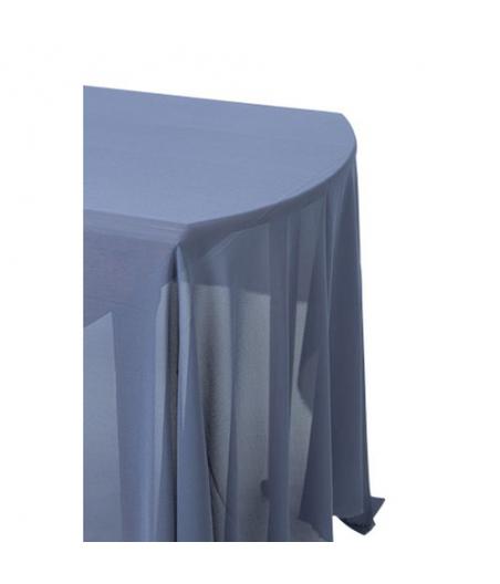 nappe mousseline soie bleu