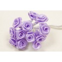 MINI-ROSE EN SATIN PARME