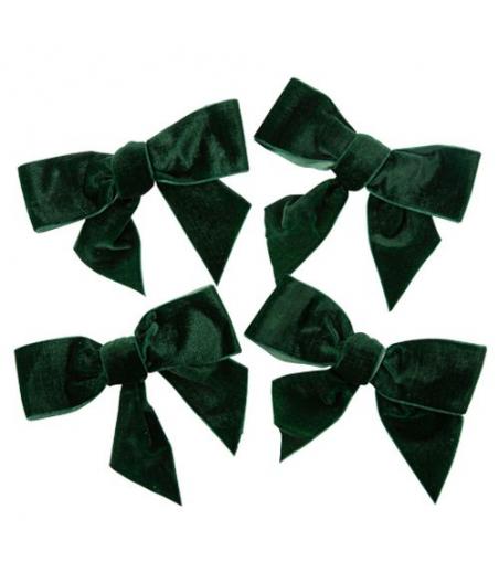 noeuds velours vert anglais