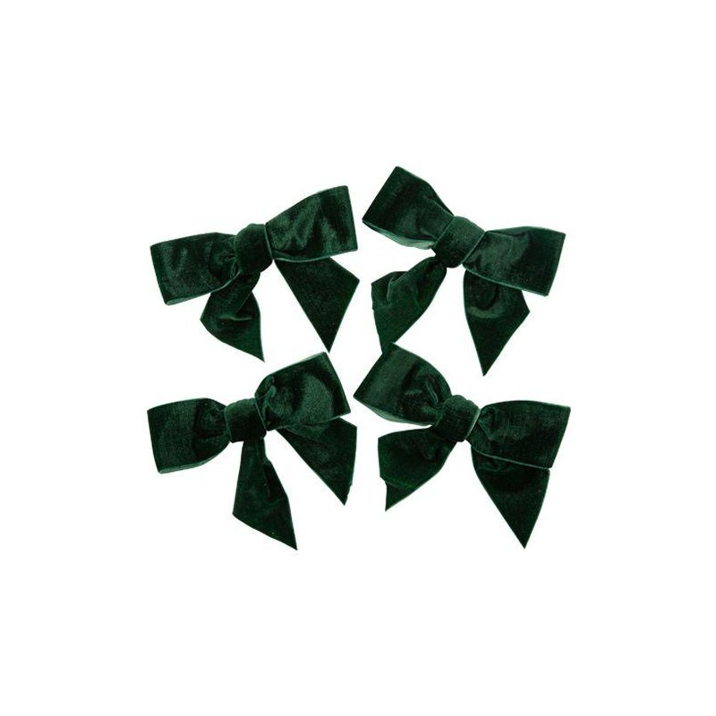 noeuds velours vert anglais