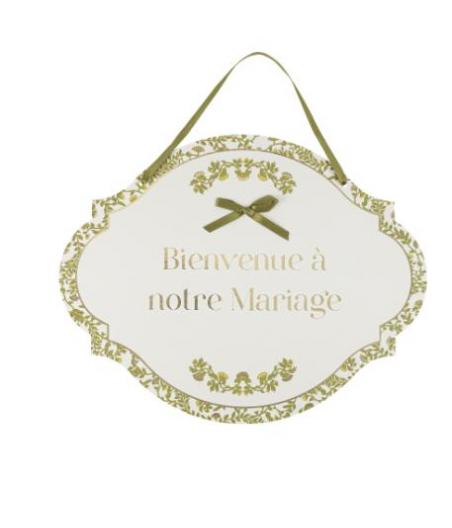 panneau bienvenue mariage botanica