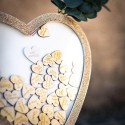 cadre coeur livre d or paillettes