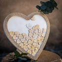 cadre coeur livre d or paillettes