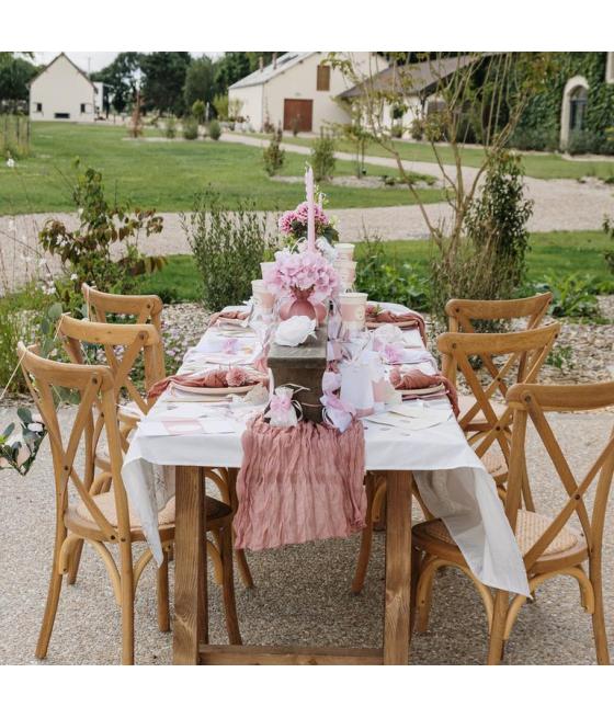 livre or bapteme carton rose blanc or