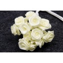 Mini rose ivoire x 72