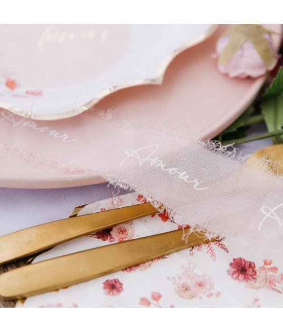 ruban amour mousseline