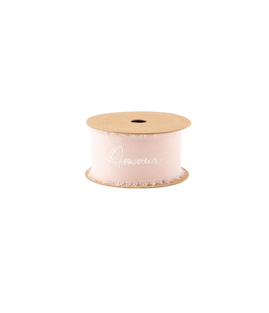 ruban amour mousseline