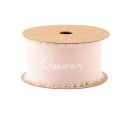 ruban amour mousseline