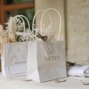 6 sacs merci papier