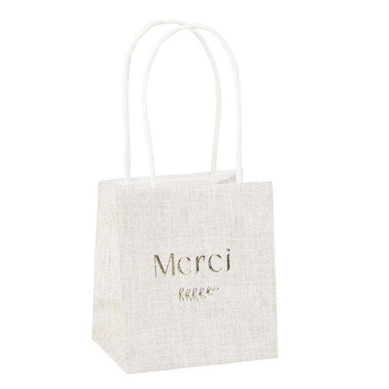 6 sacs merci papier