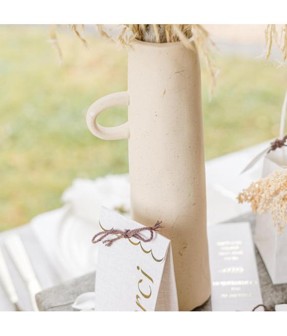 sachets merci papier lin