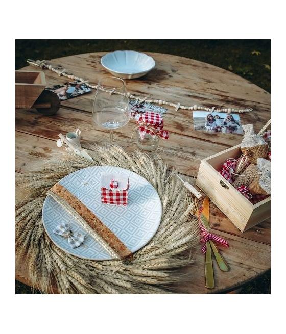 ruban vichy rouge blanc