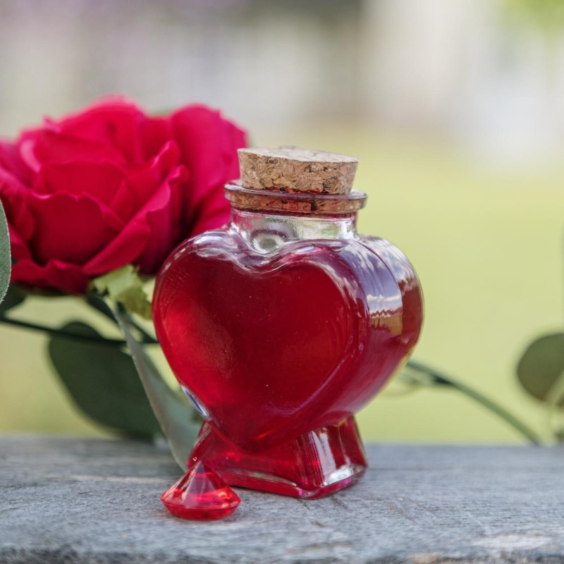 contenant coeur verre liège