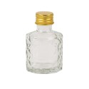 Mignonnette alex verre transparent bouchon metal